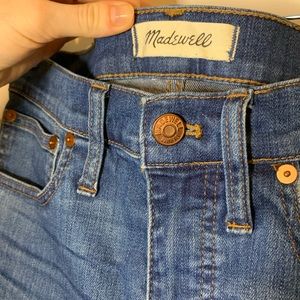 Madewell kick crop high rise jeans